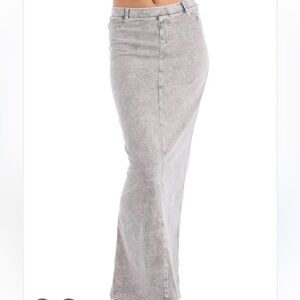 Hard tail midi/maxi skirt